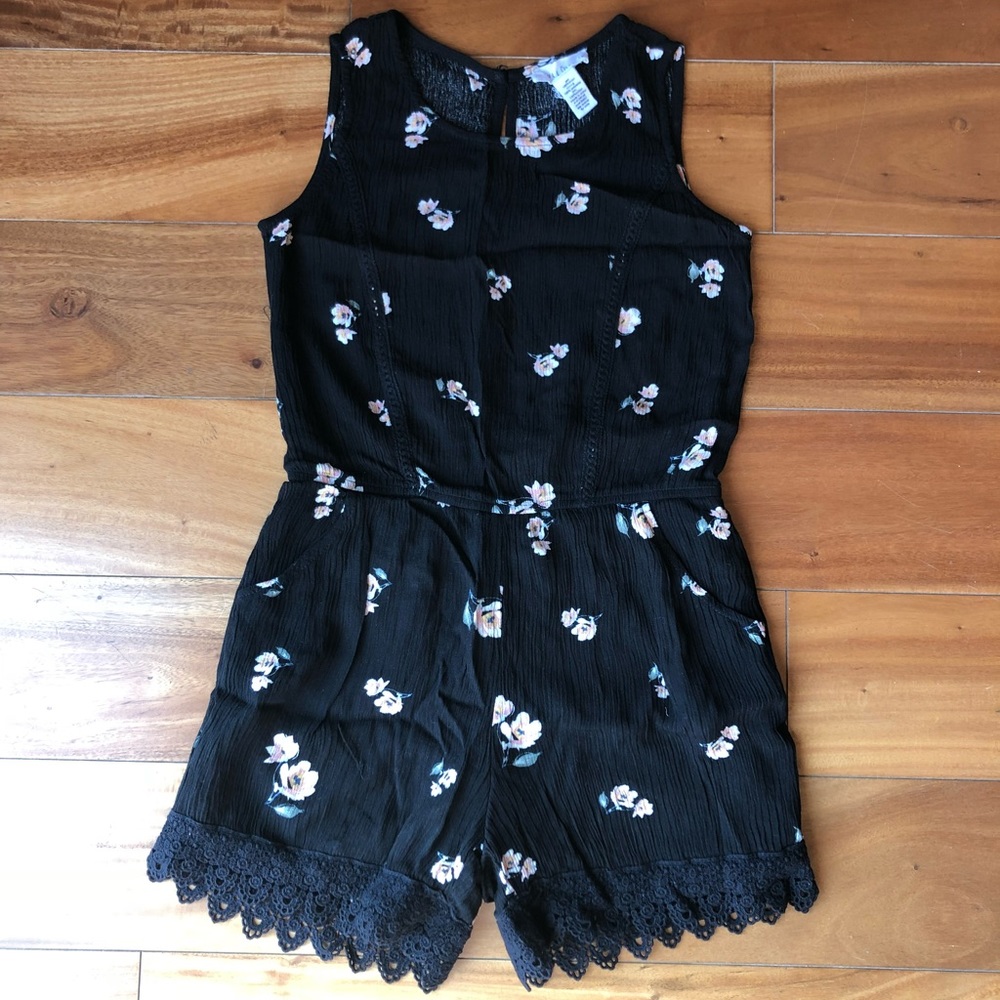 Girls shorts romper